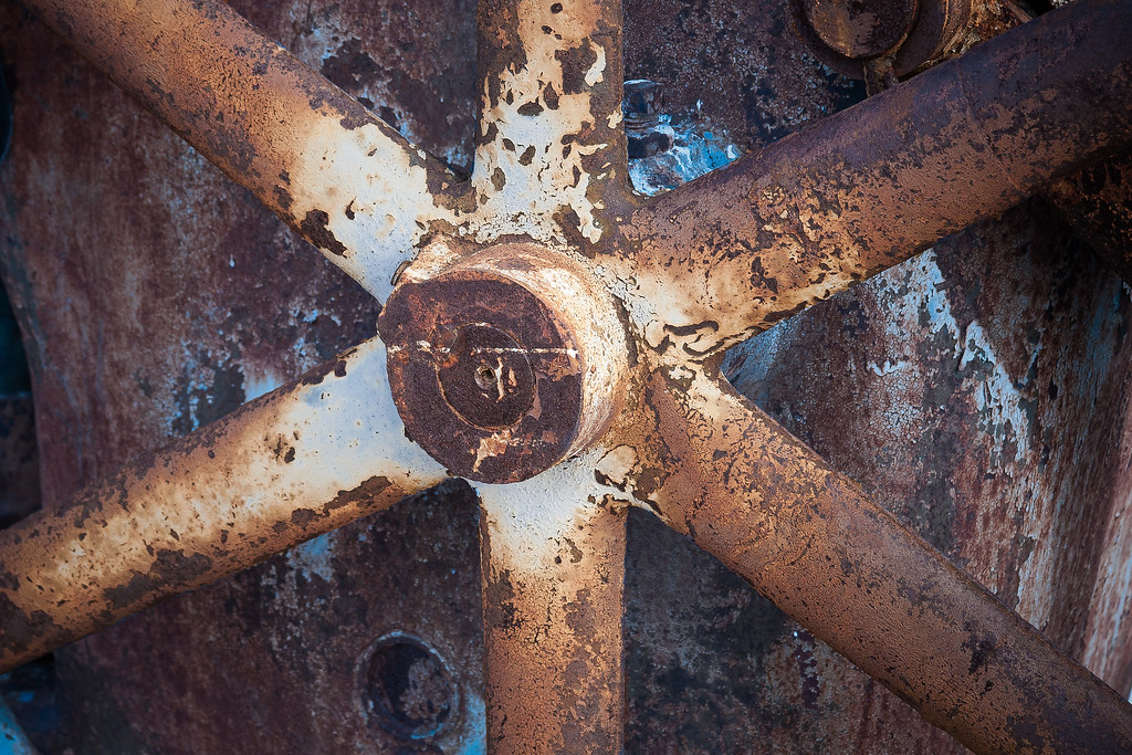 Rusted Pulley Wheel