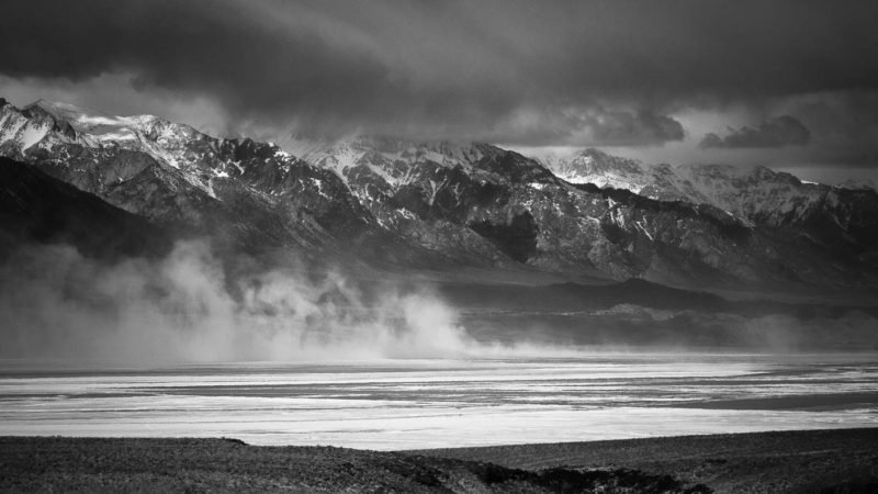 Winter Storm on Owens Lakebed