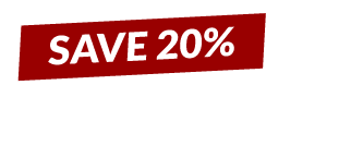 SAVE 20% When you join the Email Newsletter!